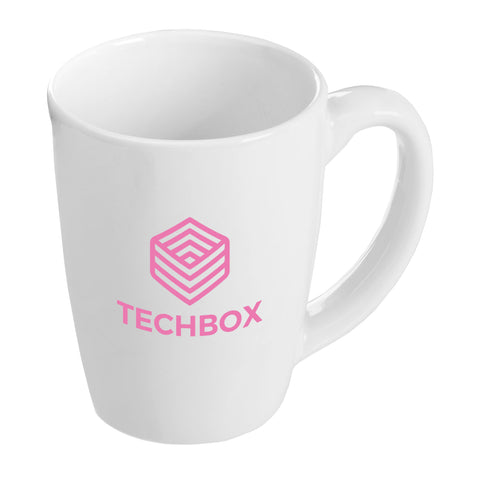 Personalized Vienna 11 oz. White Ceramic Bistro Mug Printed with Your Logo