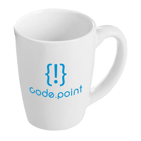 Personalized Vienna 11 oz. White Ceramic Bistro Mug Printed with Your Logo