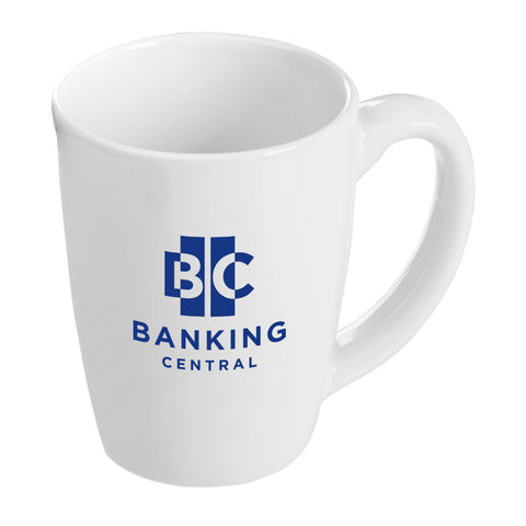 Personalized Vienna 11 oz. White Ceramic Bistro Mug Printed with Your Logo