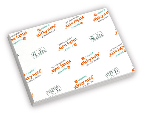 Personalized Souvenir® Sticky Note™ 4" x 3" Pad, 25 sheet