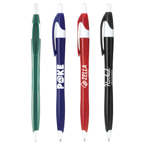 Personalized Stratus Solids Classic Click Pen Printed with Your Logo