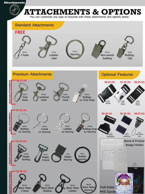 Custom Printed 1" High Quality Polyester Lanyards Printed with Your Logo / Message