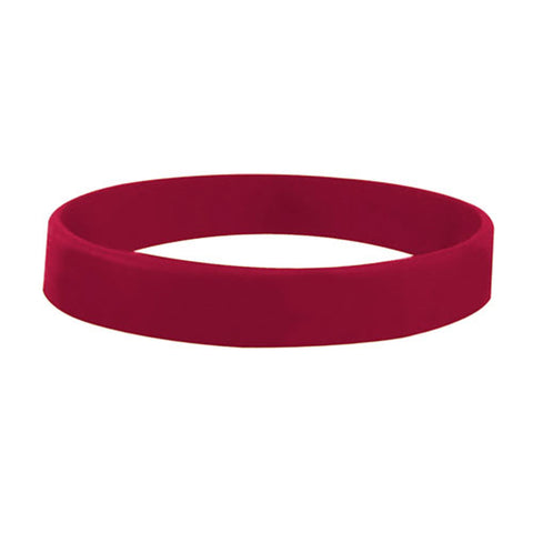 Personalized 1/2" Silk Screened Silicone Wristband Printed