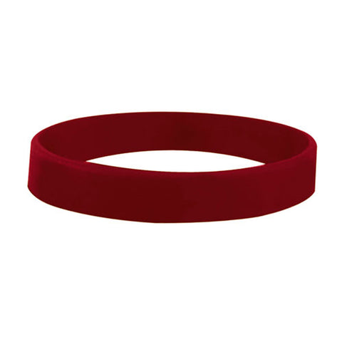 Personalized 1/2" Silk Screened Silicone Wristband Printed