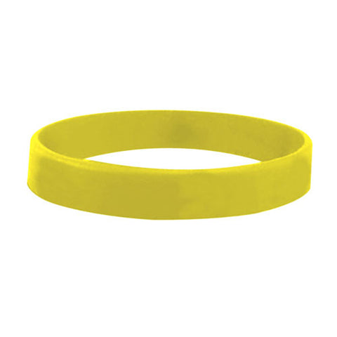 Personalized 1/2" Silk Screened Silicone Wristband Printed