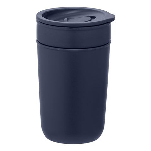 Custom Danube 12 oz. Ceramic Tumbler with Recycled Plastic Exterior & Lid