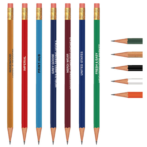 Personalized Hex Pencil Printed With Your Text