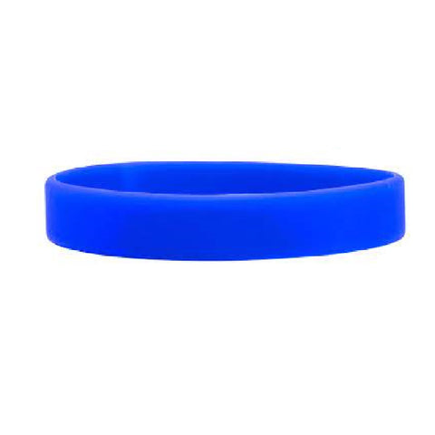 Personalized 1/2" Silk Screened Silicone Wristband Printed