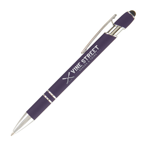 Custom Ellipse Softy Stylus Pen Laser Engraved with Your Imprint