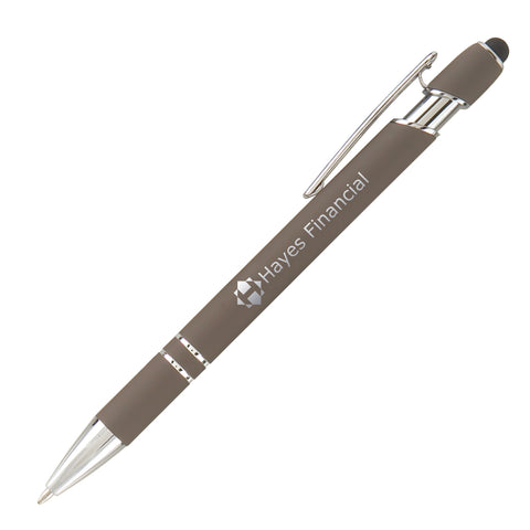 Custom Ellipse Softy Stylus Pen Laser Engraved with Your Imprint