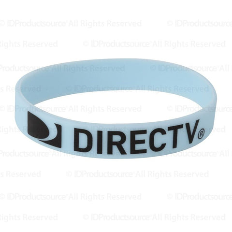 Personalized 1/2" Silk Screened Silicone Wristband Printed