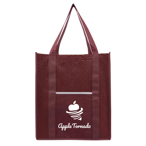 Personalized North Park Deluxe Non-Woven Shopping Tote Bag