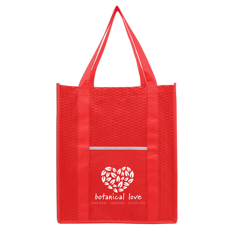 Personalized North Park Deluxe Non-Woven Shopping Tote Bag