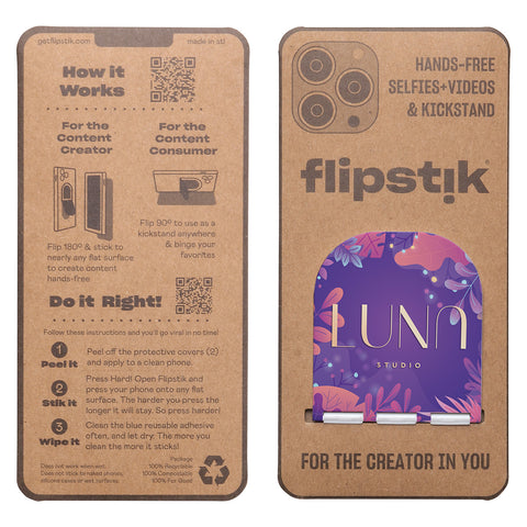 Promotional Flipstik® 2.0 Hands-Free Sticky Phone Stand Printed