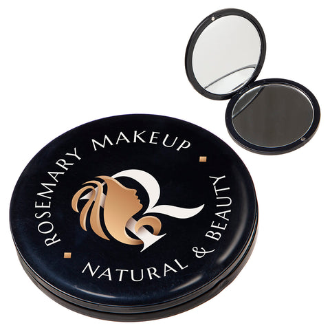 Promotional Twin View Compact Mirror Printed with Your Logo